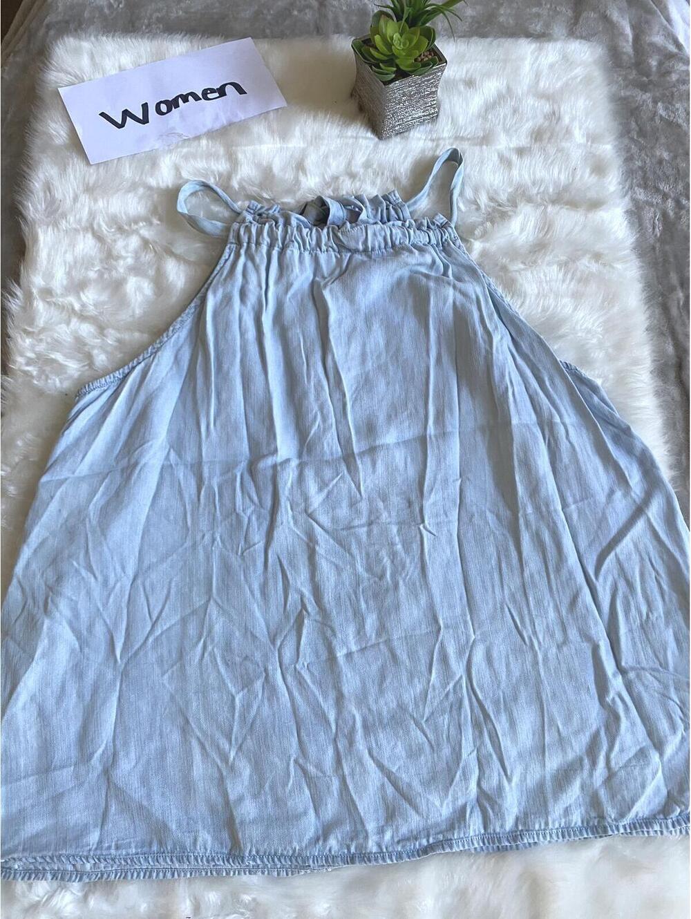 Time and Tru Women’s Light Blue Sleeveless Dress XXL